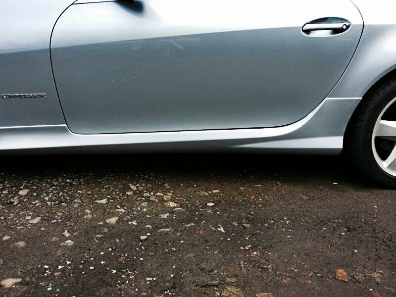 Seitenschweller passend für passend für MERCEDES SLK R171 SLK R172 AMG LOOK ABS Kunststoff