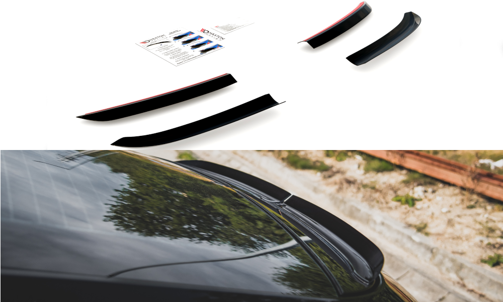 Heck Spoiler Aufsatz Abrisskante passend für Porsche Panamera Turbo 970 FL schwarz Hochglanz