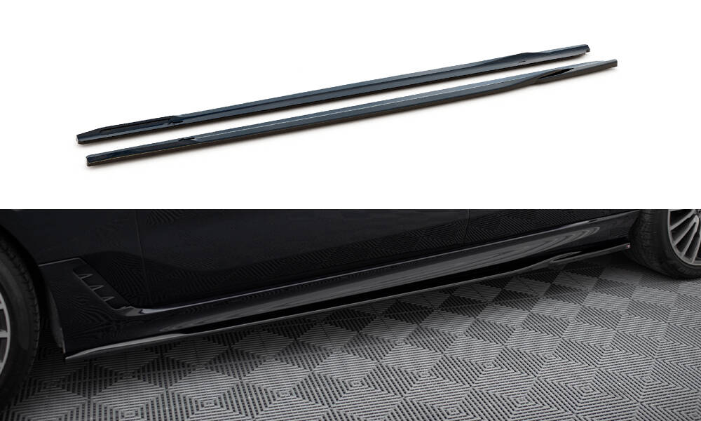 Street+ Seitenschweller Leisten passend für BMW 6er GT G32 M-Paket schwarz Hochglanz