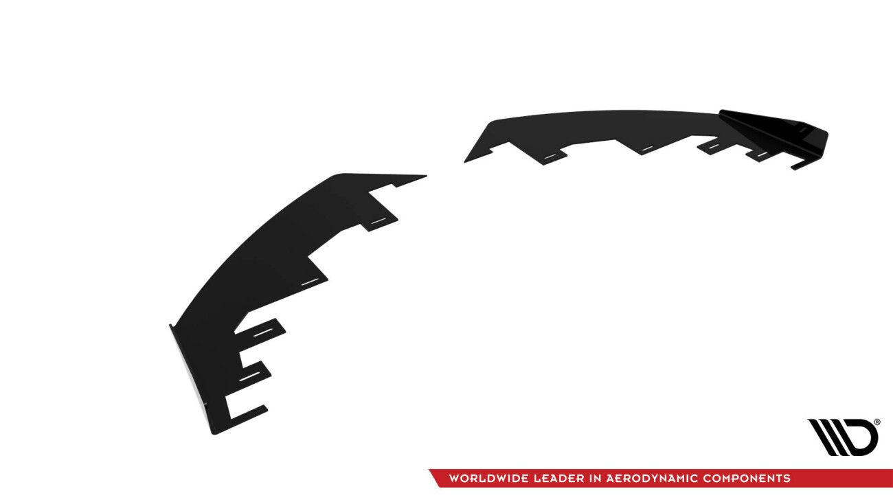Front Stoßstange Flaps passend für CUPRA Formentor Mk1 FL schwarz Hochglanz