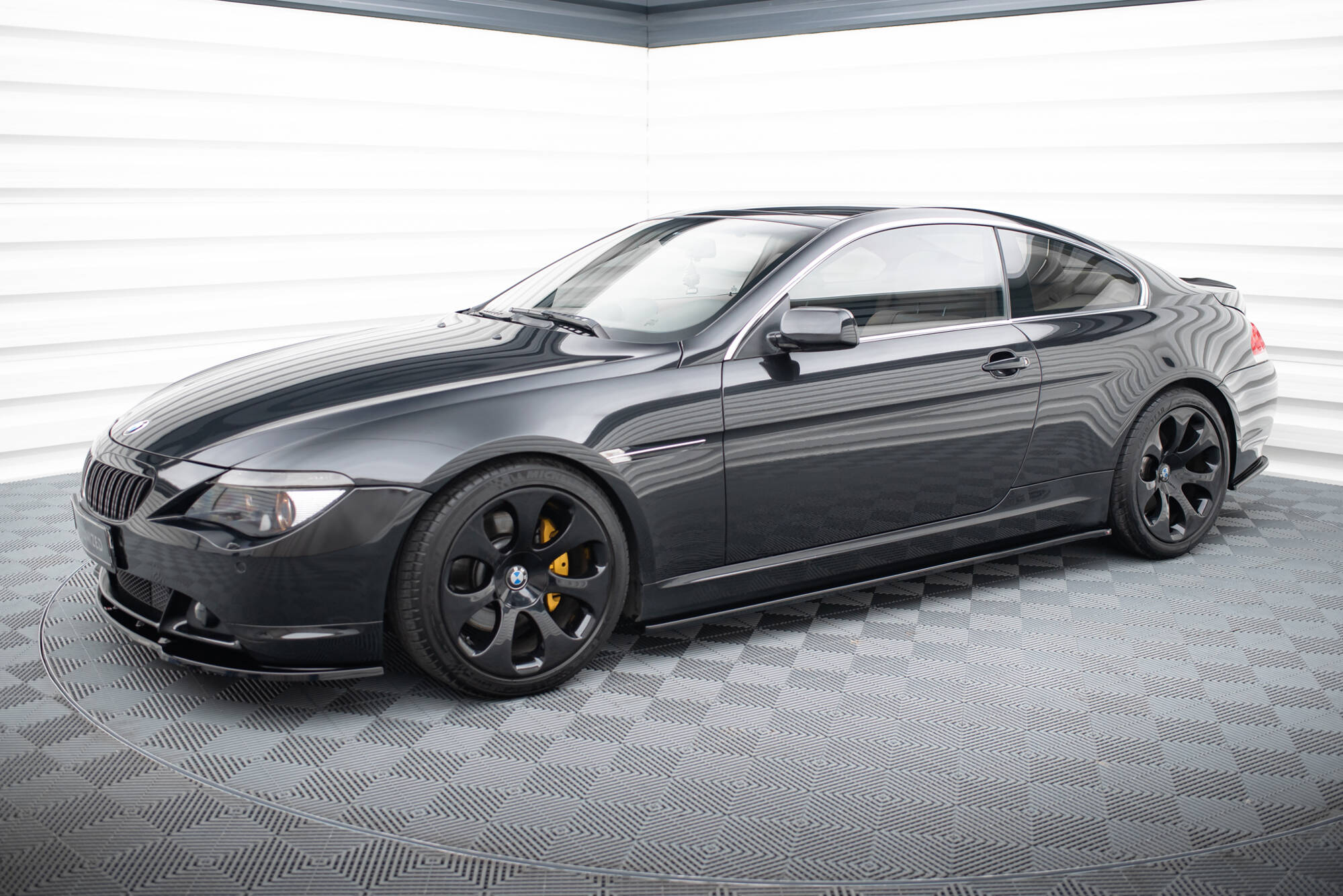 Seitenschweller Ansatz für BMW M6 E63 schwarz Hochglanz