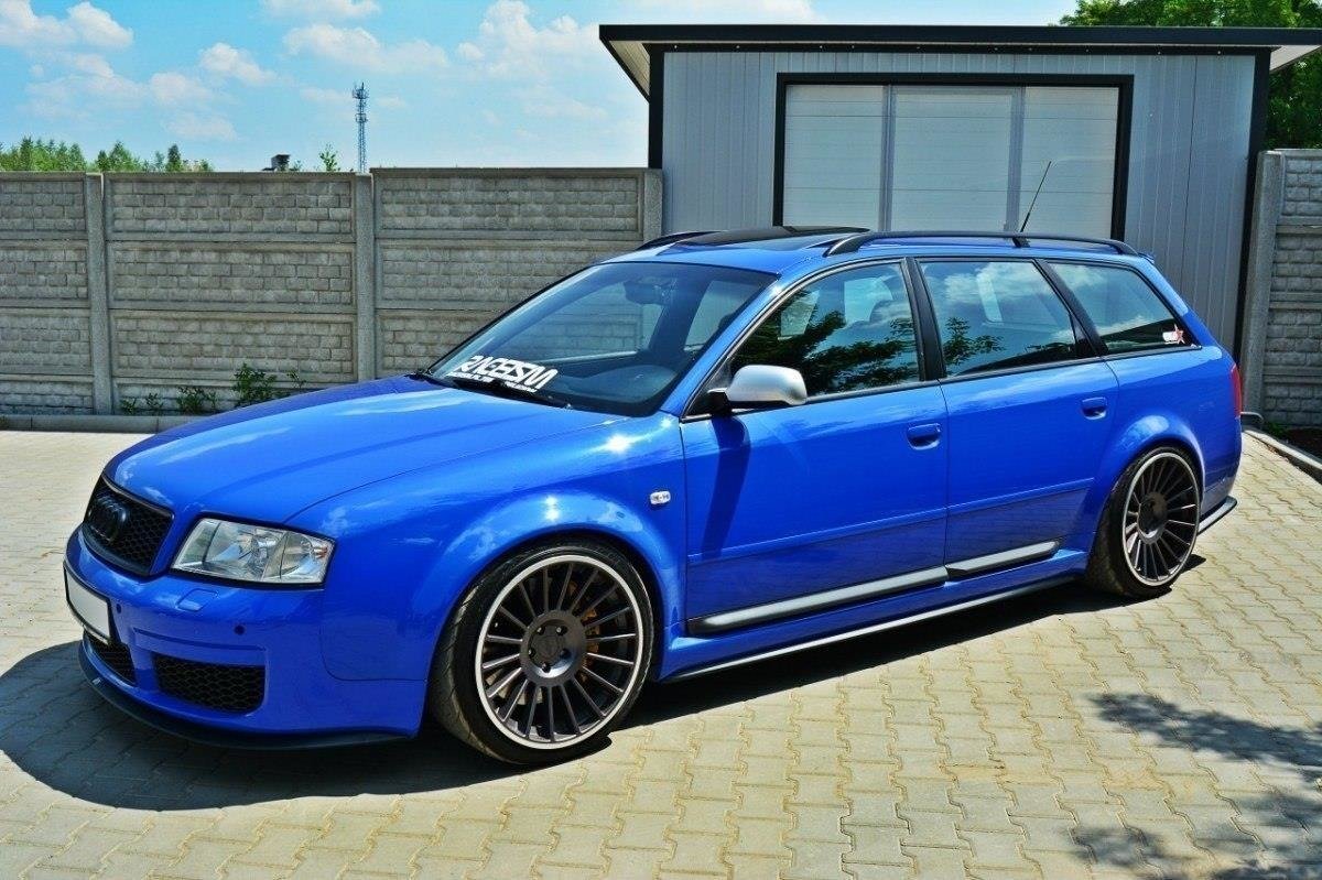 Street+ Seitenschweller Leisten passend für Audi RS6 C5 schwarz Hochglanz
