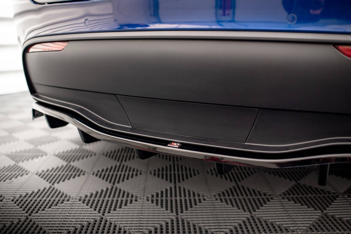 Diffusor Heckansatz passend für Tesla Model Y schwarz Hochglanz