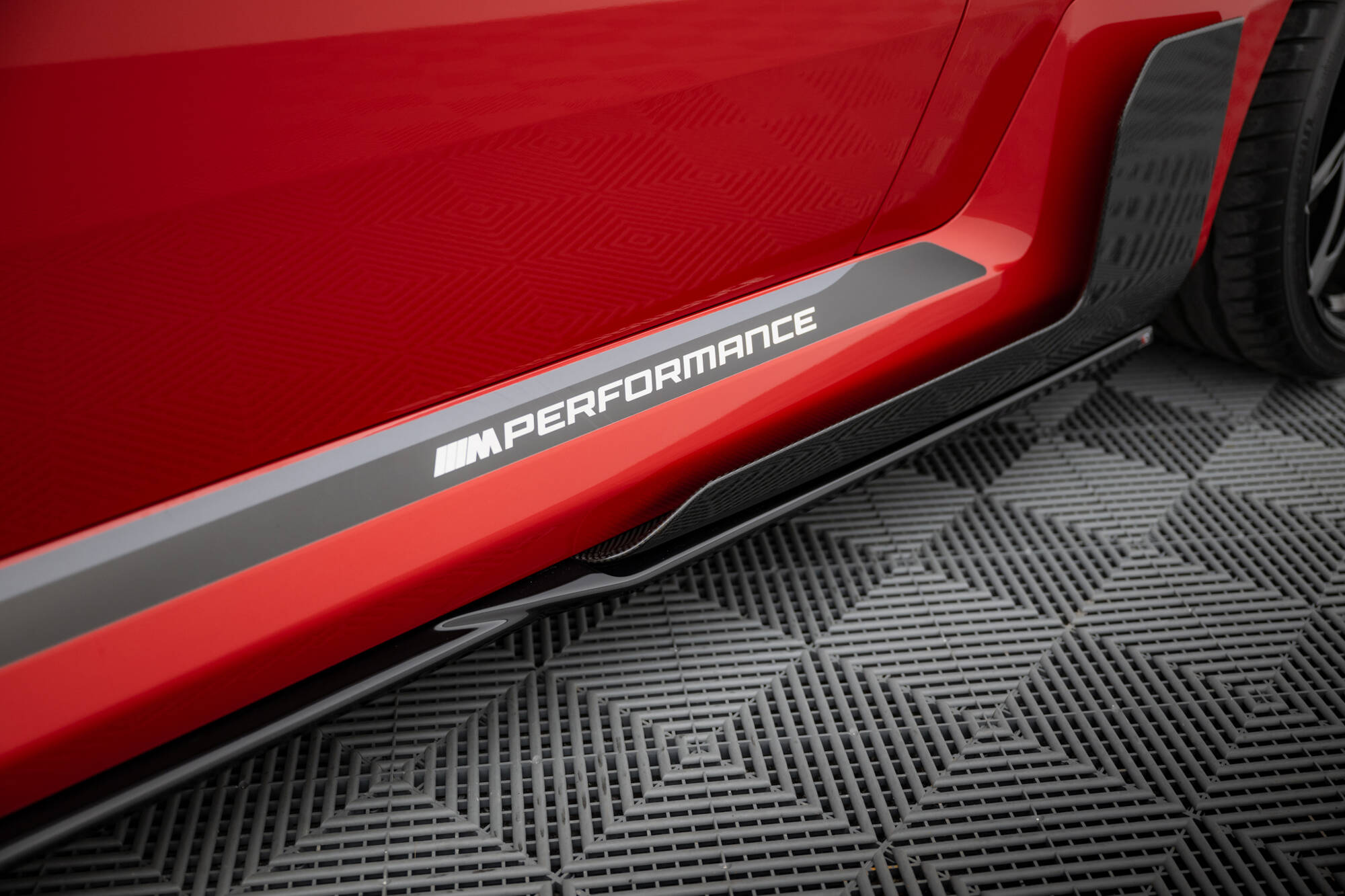 Street+ Seitenschweller Leisten passend für BMW M2 M-Performance G87 schwarz Hochglanz