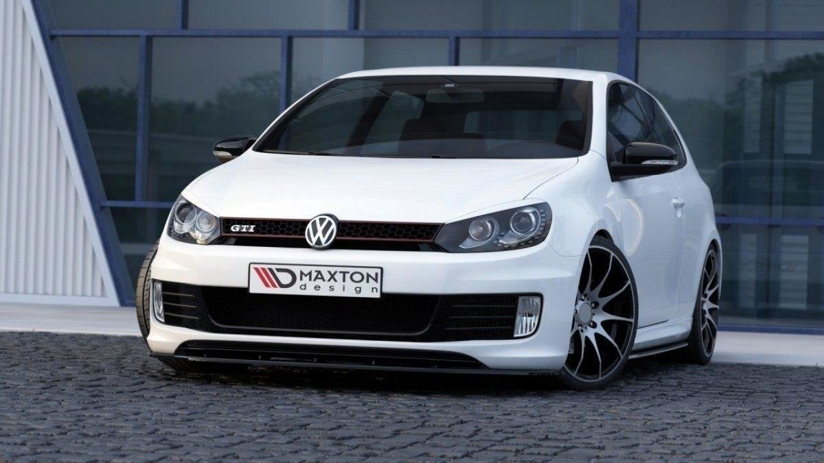 Front Ansatz für VER.2 VW GOLF 6 FÜR GOLF GTI 35TH schwarz Hochglanz