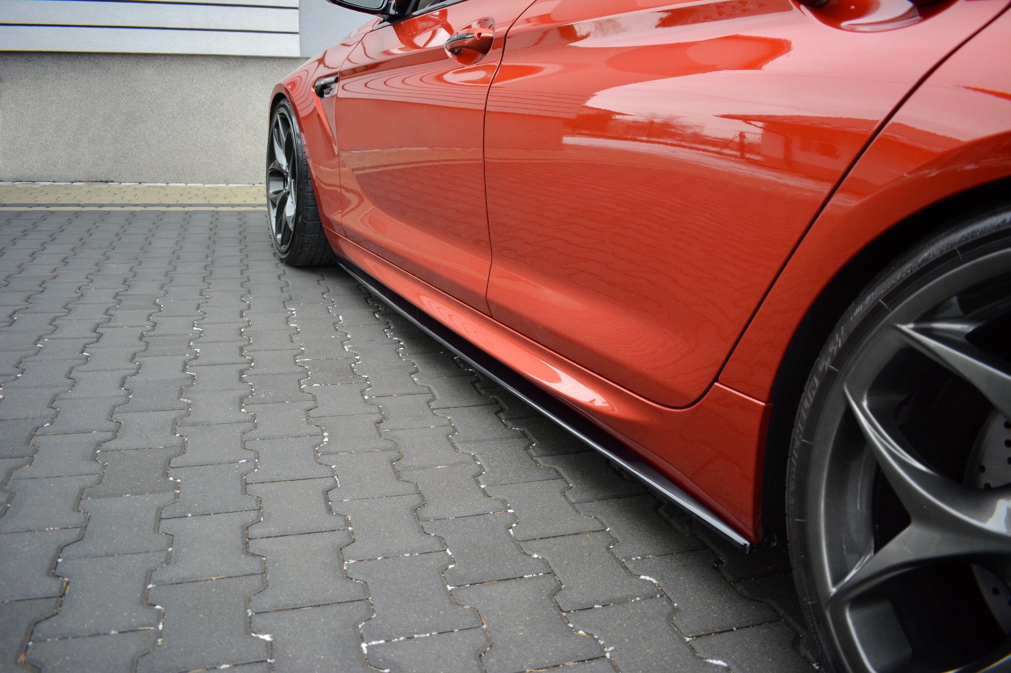 Seitenschweller Ansatz für BMW M6 GRAN COUPÉ schwarz Hochglanz