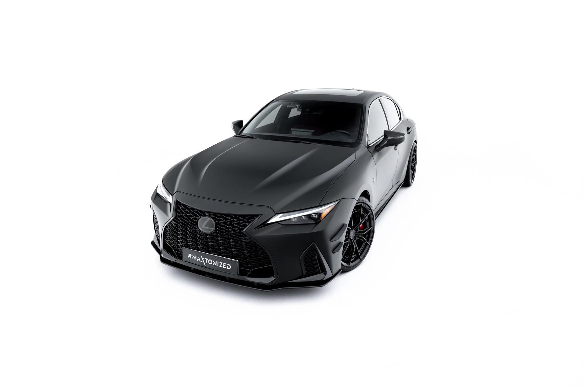 Frontlippe passend für Lexus IS 500 Mk3 Facelift 2 XE30 schwarz matt
