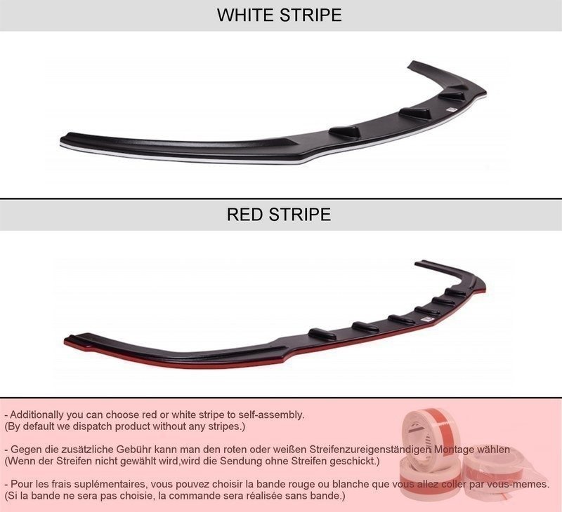 Mittlerer Diffusor Heck Ansatz für ALFA ROMEO 159 im DTM LOOK schwarz matt