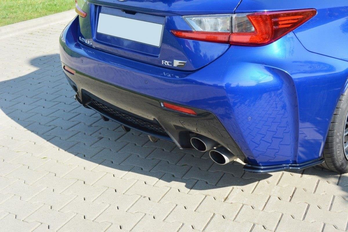Diffusor Heck Ansatz für Lexus RC F schwarz Hochglanz