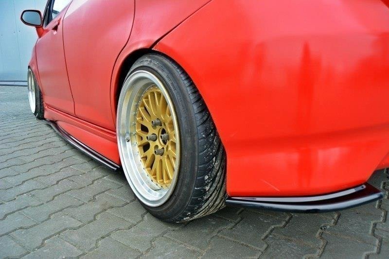 Street+ Seitenschweller Leisten passend für Honda JAZZ MK1 schwarz Hochglanz