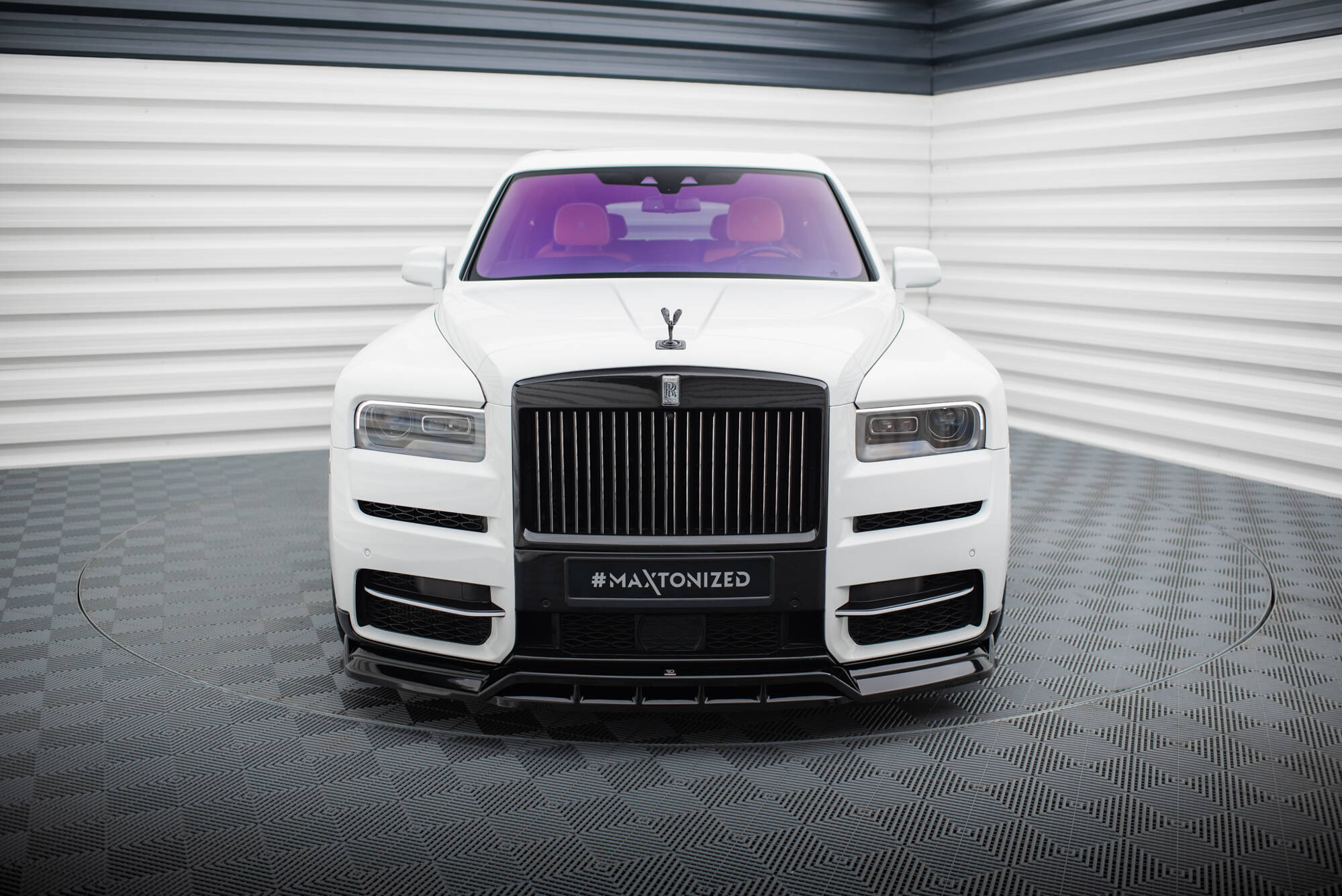 Frontlippe passend für Rolls Royce Cullinan schwarz Hochglanz