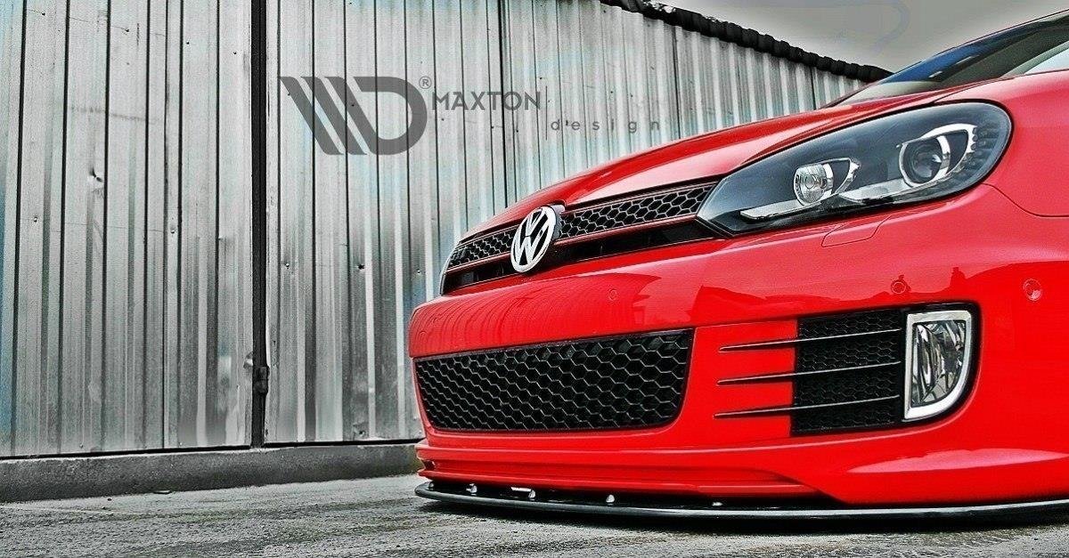 Front Ansatz für VER.2 VW GOLF 6 FÜR GOLF GTI 35TH schwarz Hochglanz