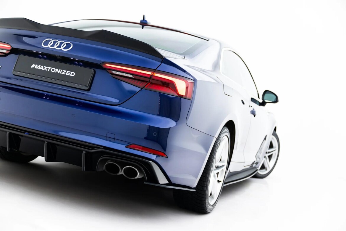Diffusor Flaps passend für Audi S5 Coupe F5 roter Kern