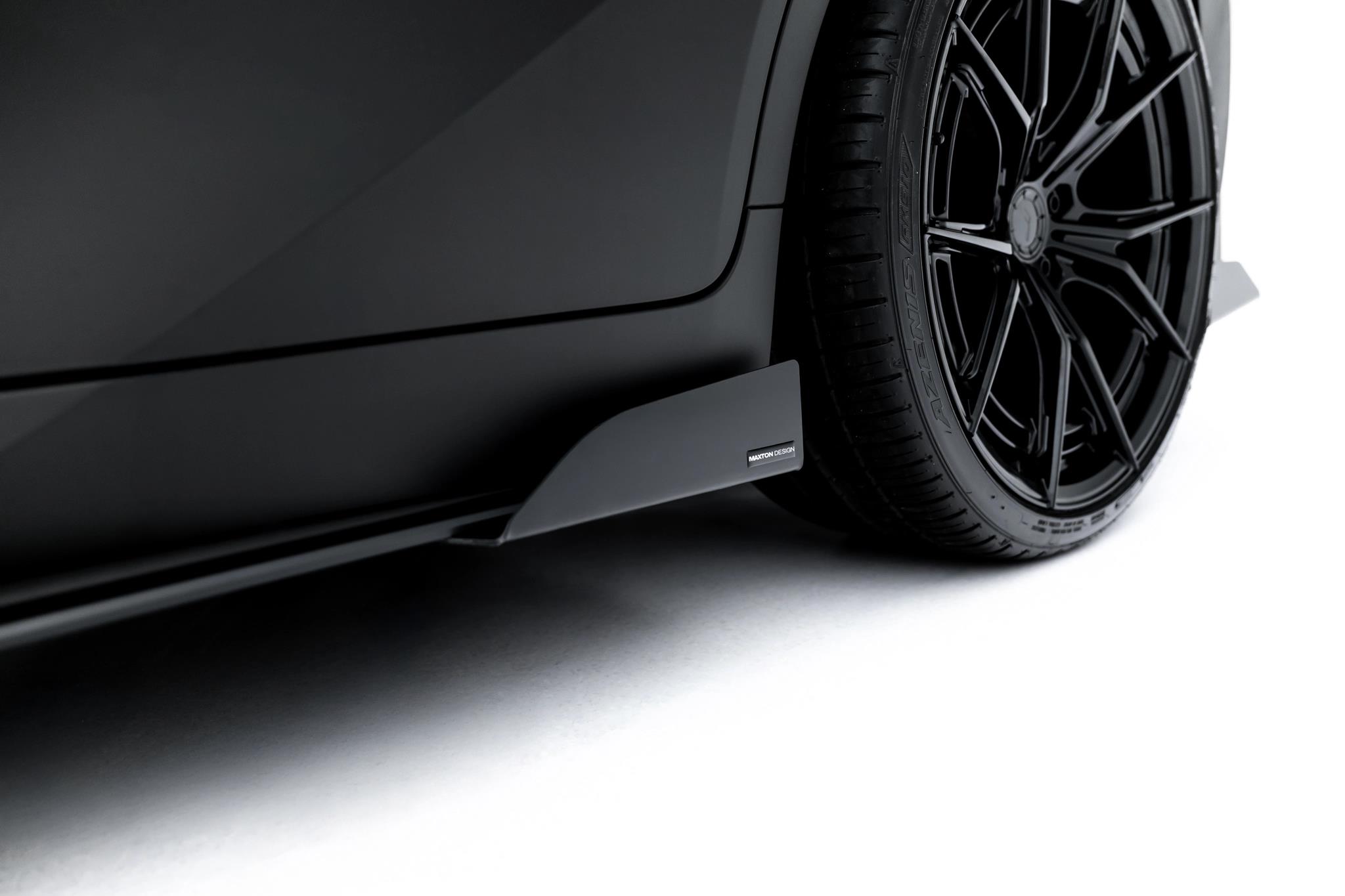 Seitenschweller Flaps passend für Lexus IS 500 Mk3 Facelift 2 XE30 schwarz Hochglanz