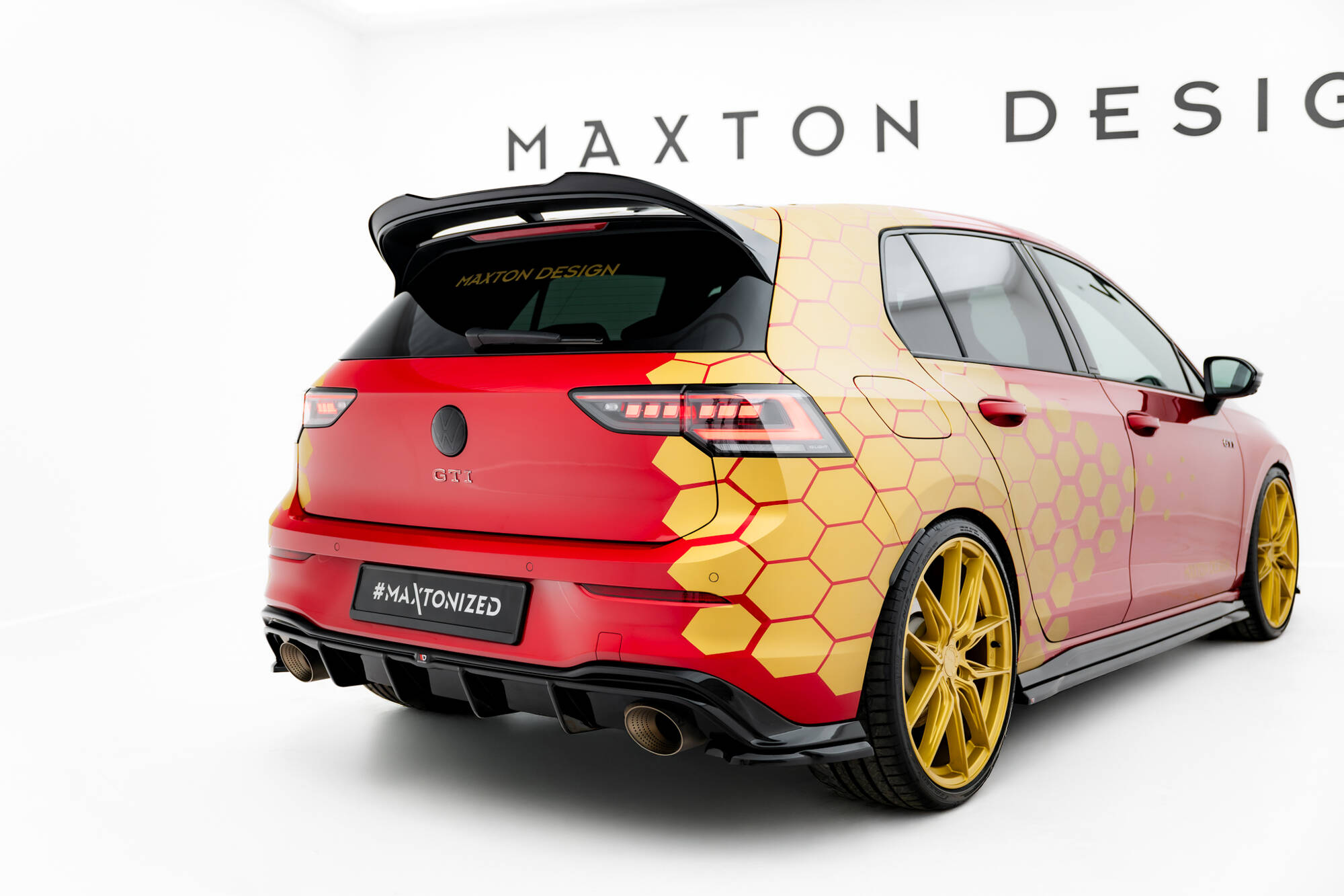 Heck Spoiler Aufsatz Abrisskante passend für VW Golf GTI Clubsport Mk8 FL schwarz Hochglanz