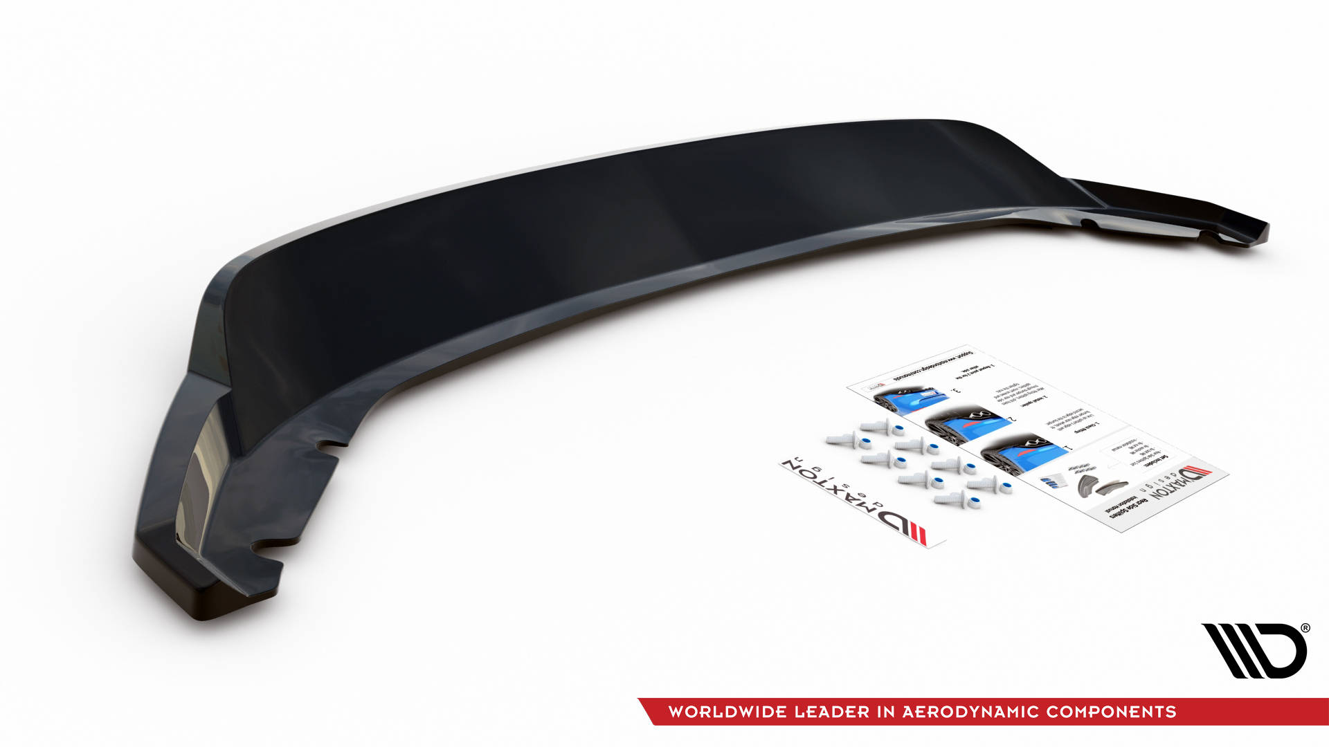 Street+ Mittlerer Diffusor RACE Heck Ansatz passend für Seat Leon Hatchback Mk3 schwarz Hochglanz
