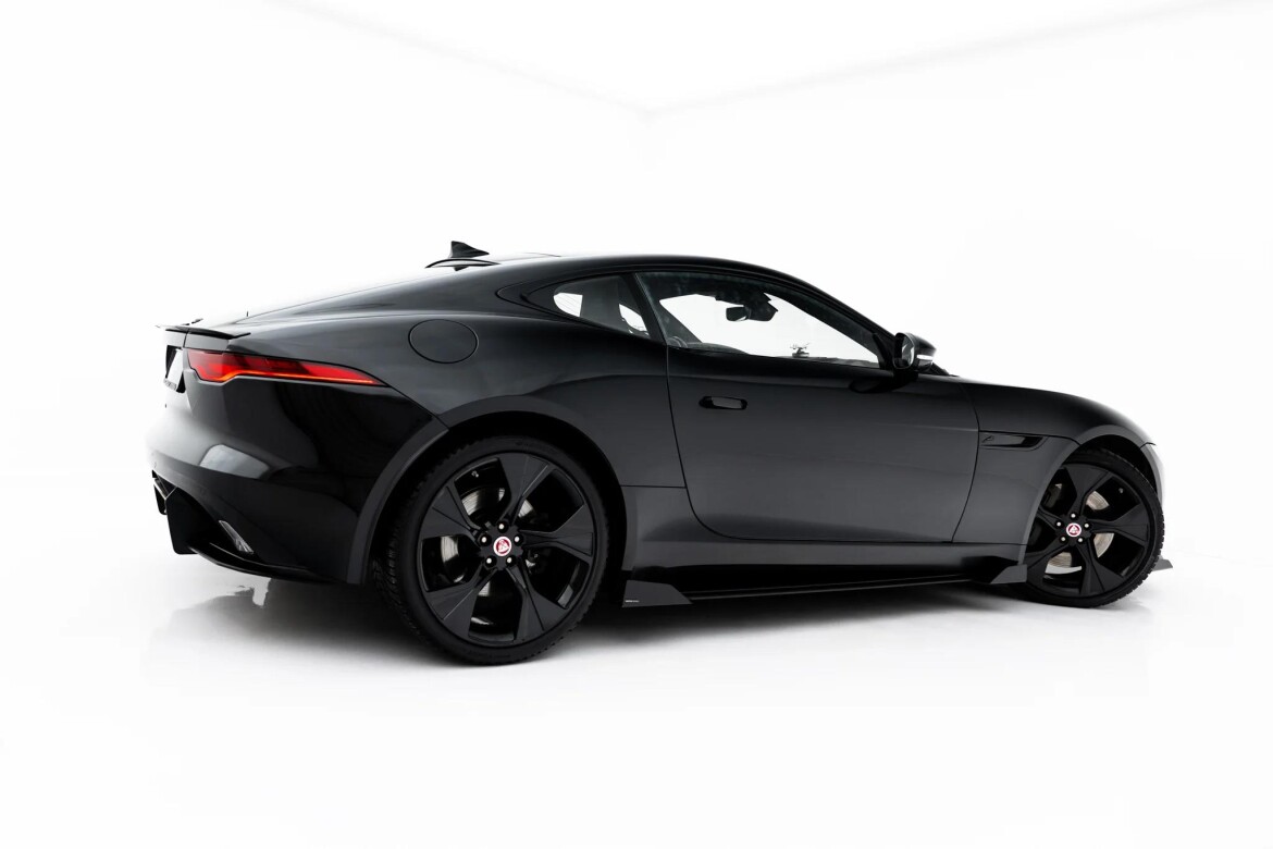 Seitenschweller Ansatz + Flaps passend für Jaguar F-Type X152 Facelift 2 schwarz Hochglanz