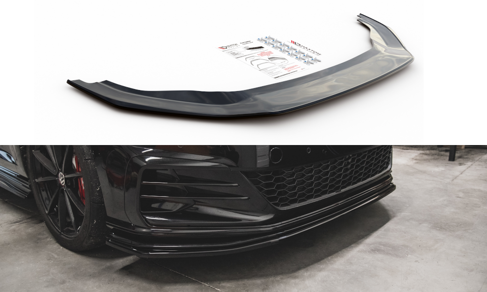 Front Ansatz für VW Golf 7 GTI TCR schwarz Hochglanz