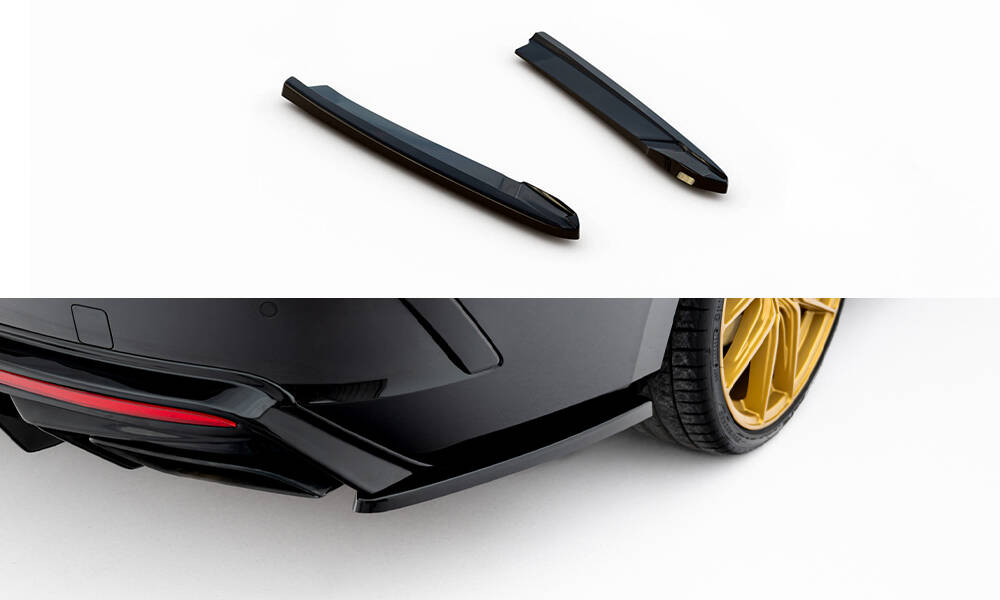 Street+ Heck Ansatz Flaps V.3 passend für Skoda Octavia RS Liftback / Combi Mk4 FL schwarz Hochglanz