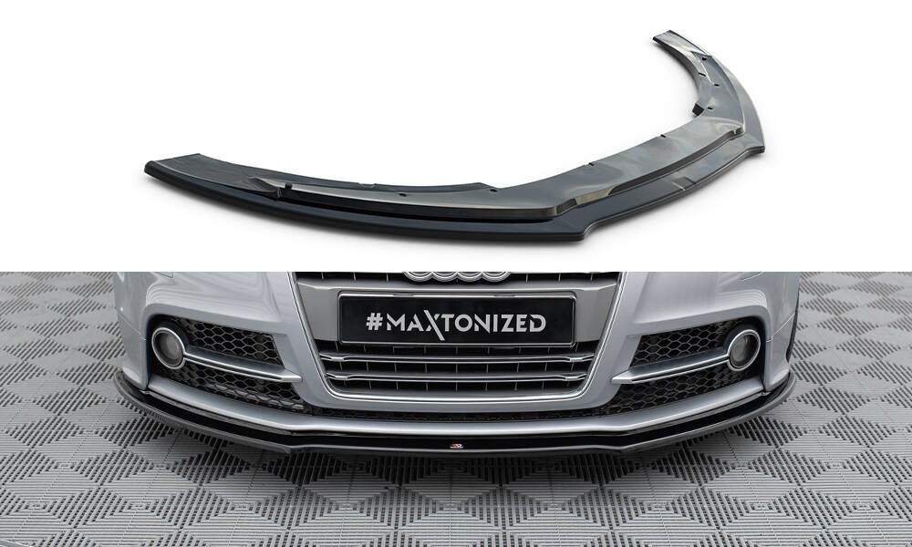 Front Ansatz V.1 für Audi TT S / TT S-Line 8J Facelift schwarz Hochglanz