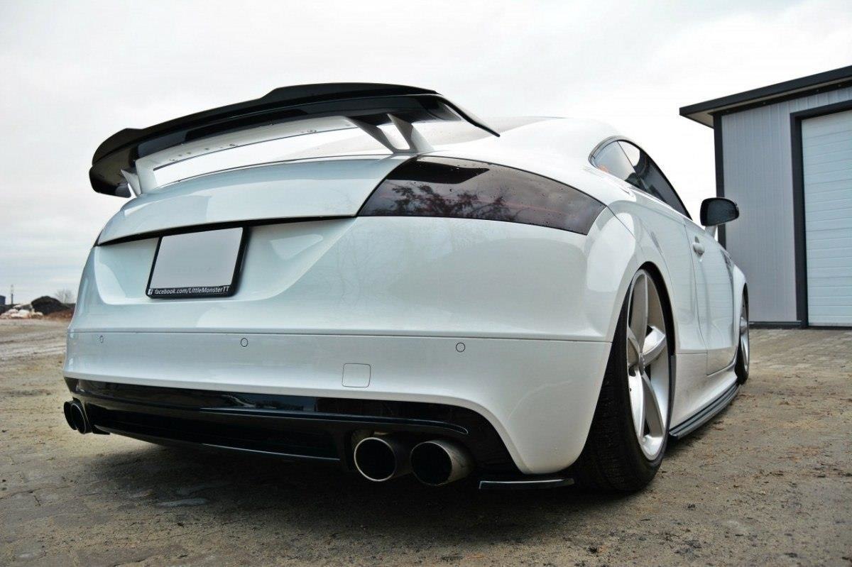 Heck Ansatz Flaps Diffusor passend für Diffusor passend für AUDI TT MK2 RS schwarz Hochglanz schwarz Hochglanz