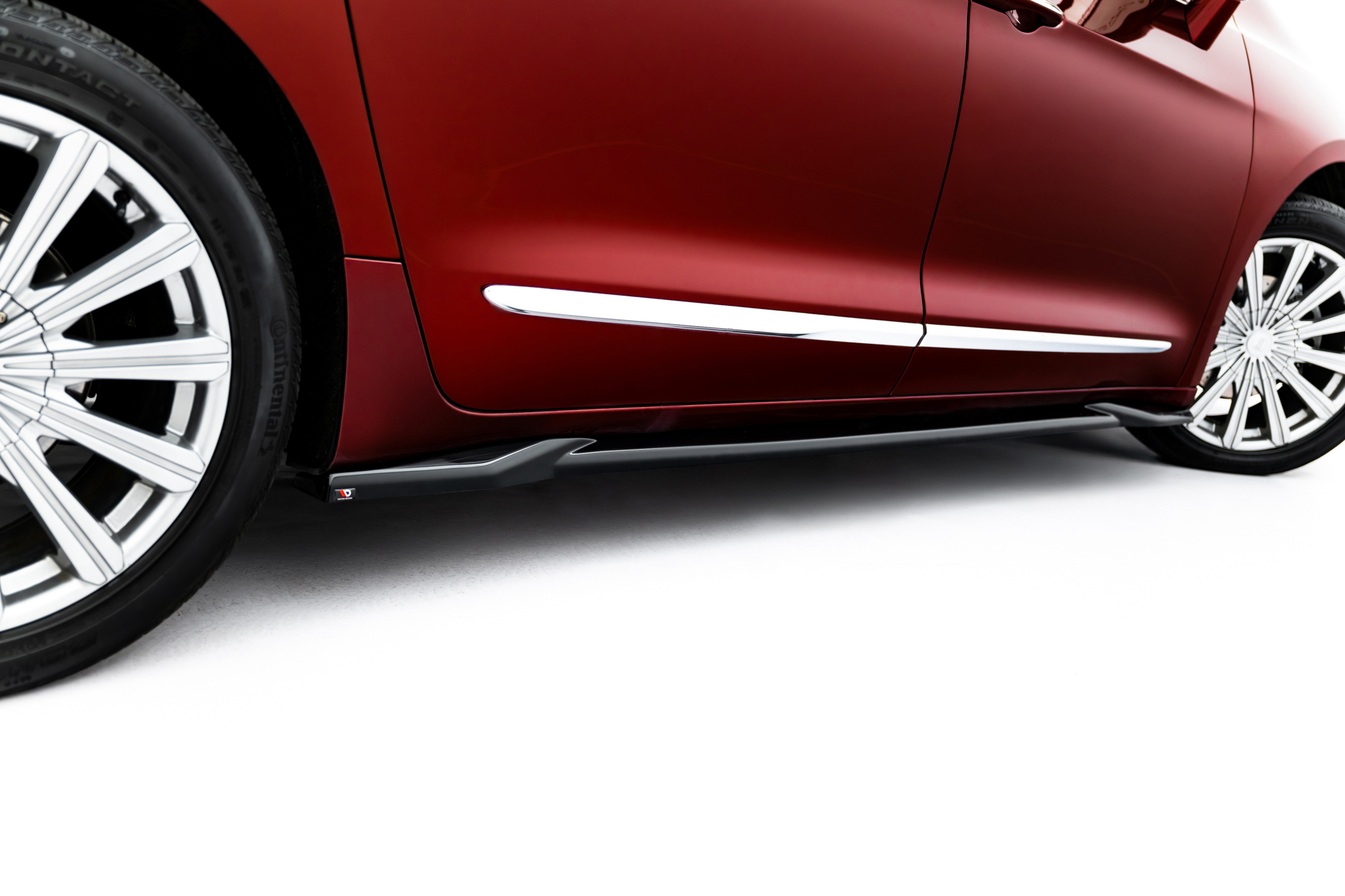 Seitenschweller Ansatz Paar V.2 passend für Chrysler Pacifica Mk2 schwarz Hochglanz