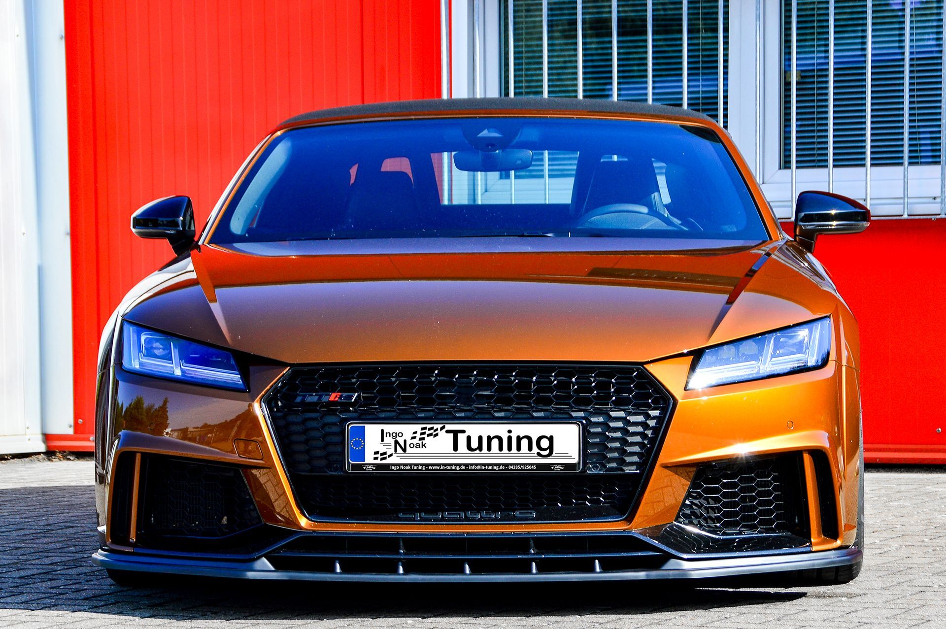 Spoilerschwert Frontspoiler Cuplippe aus ABS für Audi TTRS 8S OEM Optik