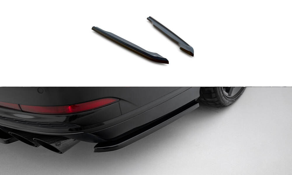Street+ Heck Ansatz Flaps passend für Audi S8 D5 schwarz Hochglanz