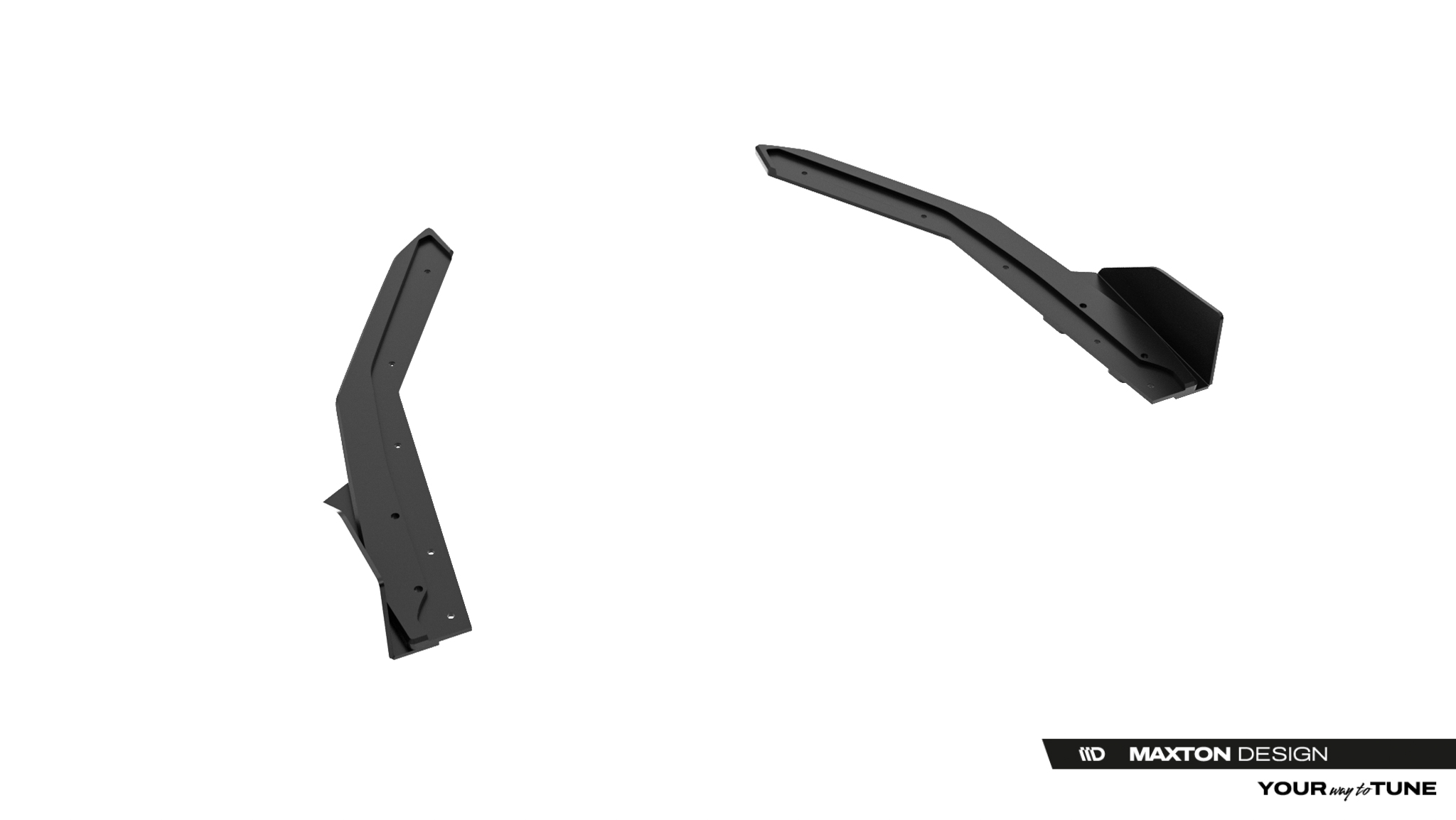 Diffusor Flaps passend für Lexus IS 500 Mk3 Facelift 2 XE30 schwarz Hochglanz