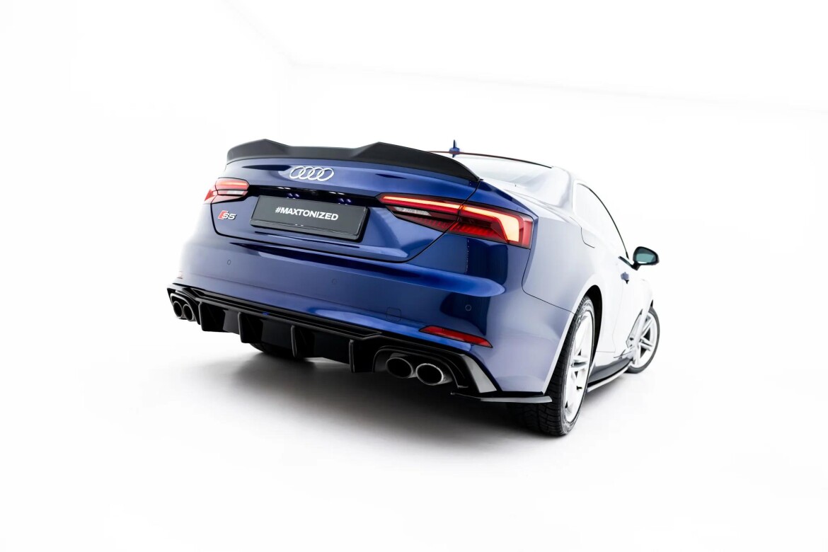 Diffusor Flaps V.2 passend für Audi S5 Coupe F5 schwarz Hochglanz