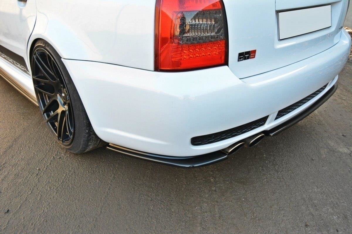 Diffusor Heck Ansatz für AUDI RS4 B5 schwarz matt