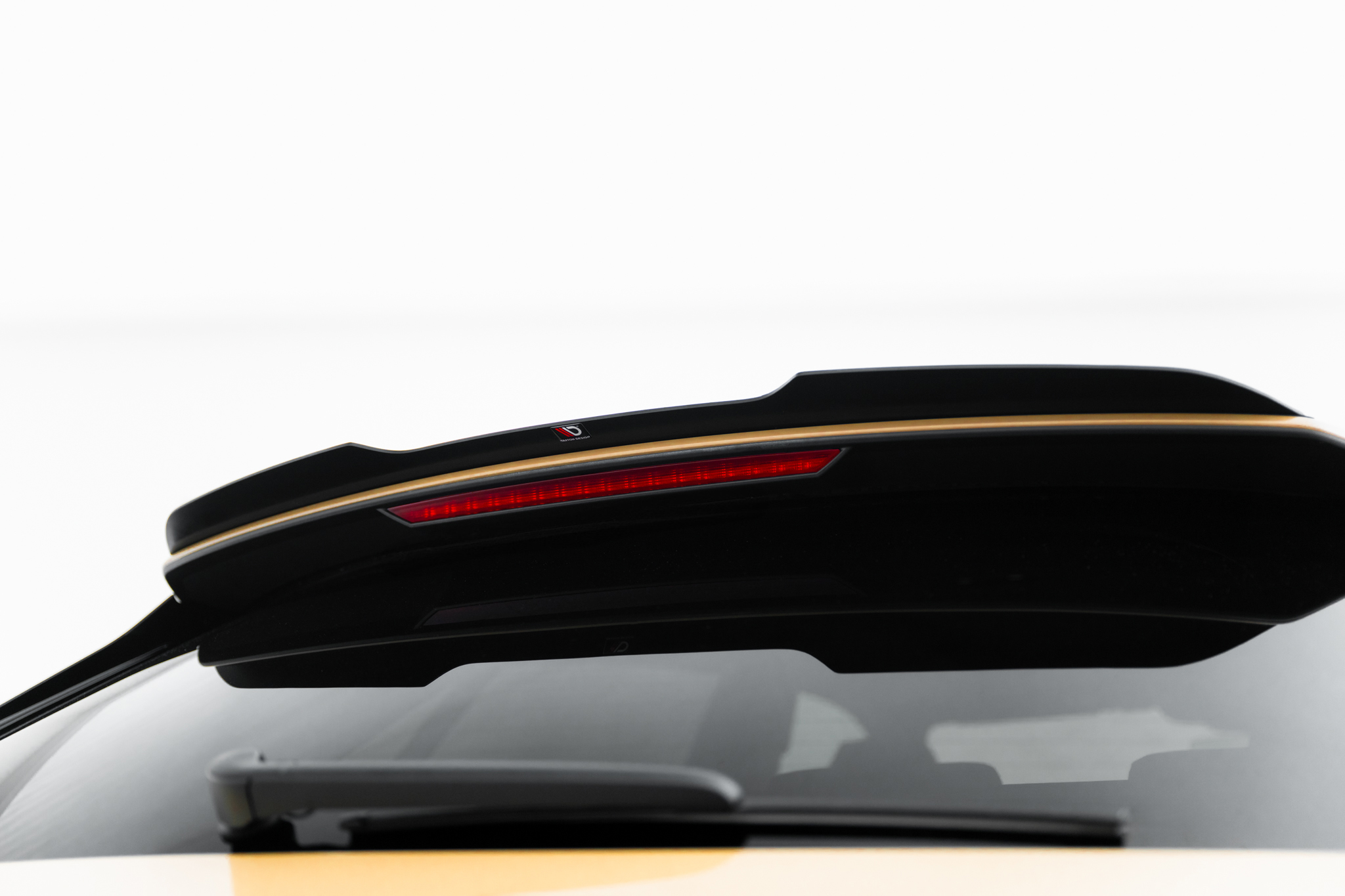 Höher Spoiler CAP für Audi Q8 S-line / SQ8 Mk1 Facelift schwarz Hochglanz