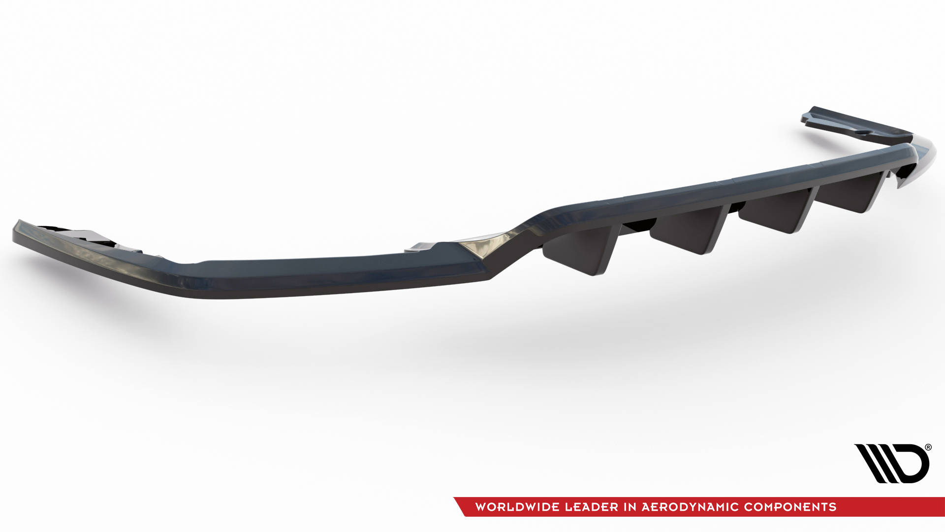 Diffusor Heckansatz passend für Maserati Levante Mk1 schwarz Hochglanz