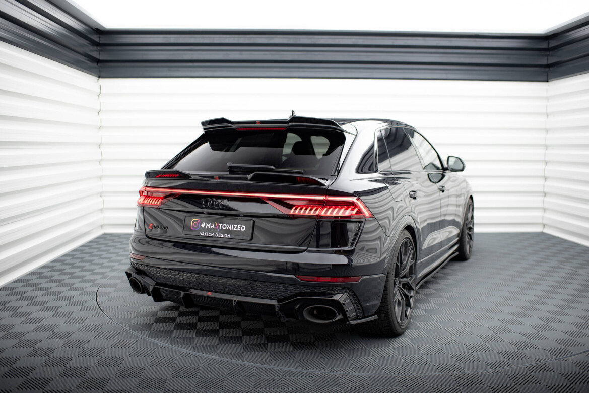Heckspoiler unten 3D passend für Audi RSQ8 Mk1 FL schwarz Hochglanz