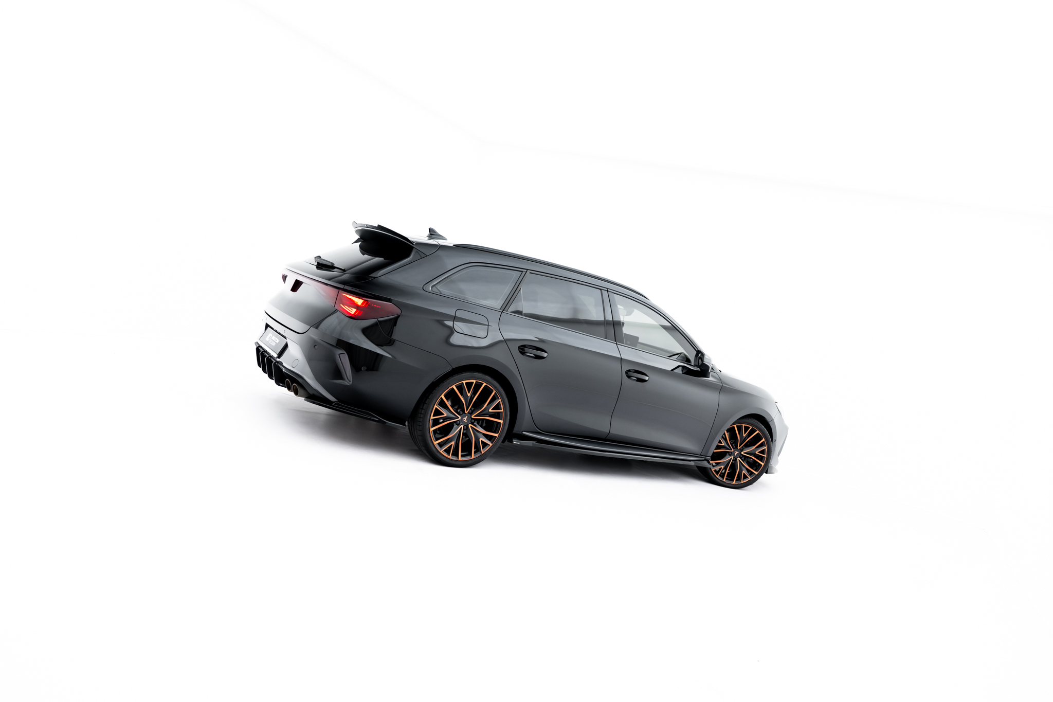 Seitenschweller Ansatz Paar V.2 passend für CUPRA Leon ST / Hatchback Aero Mk1 / Mk1 FL schwarz Hochglanz