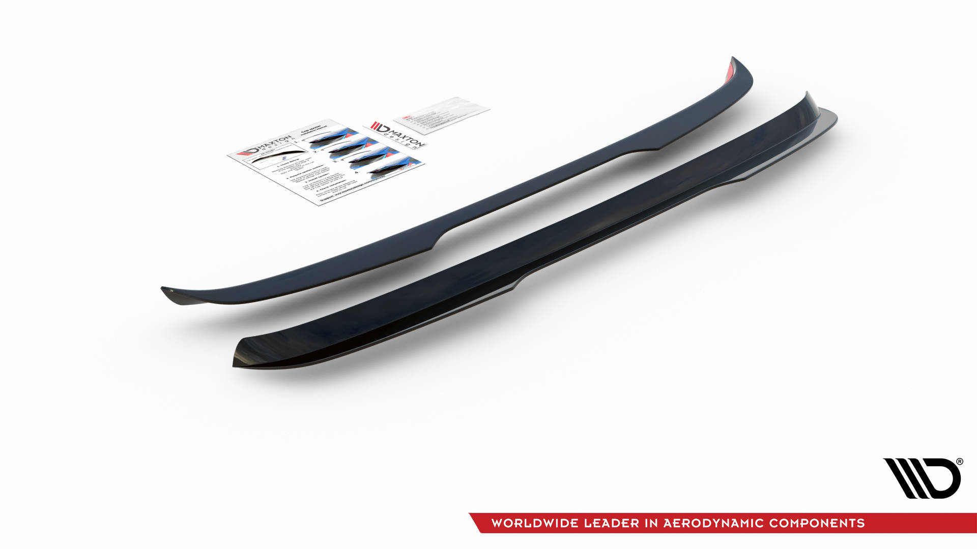 Heck Spoiler Aufsatz Abrisskante passend für VW Tiguan R / R-Line Mk2 FL schwarz Hochglanz