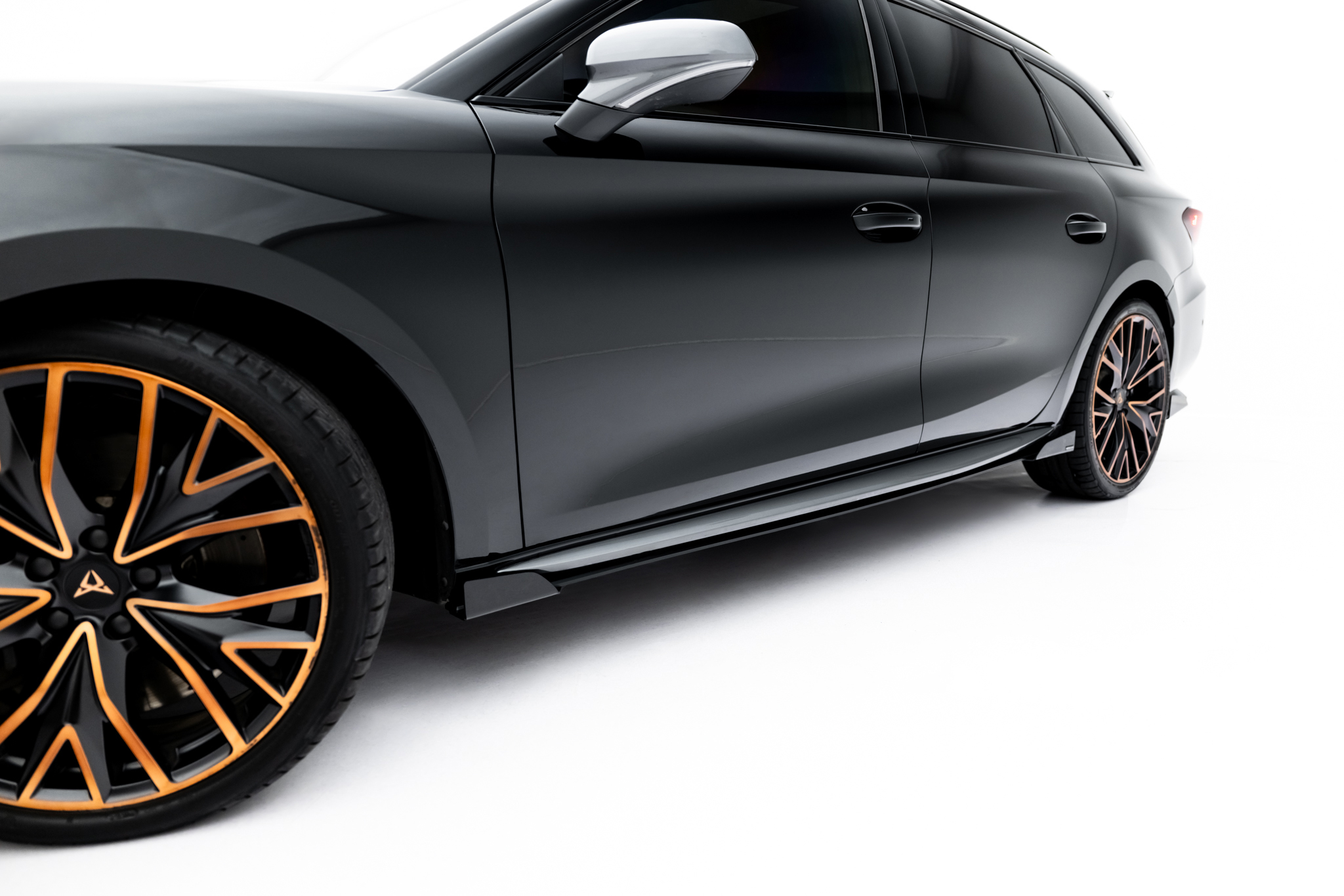 Seitenschweller Flaps passend für CUPRA Leon ST / Hatchback Aero Mk1 / Mk1 FL schwarz Hochglanz
