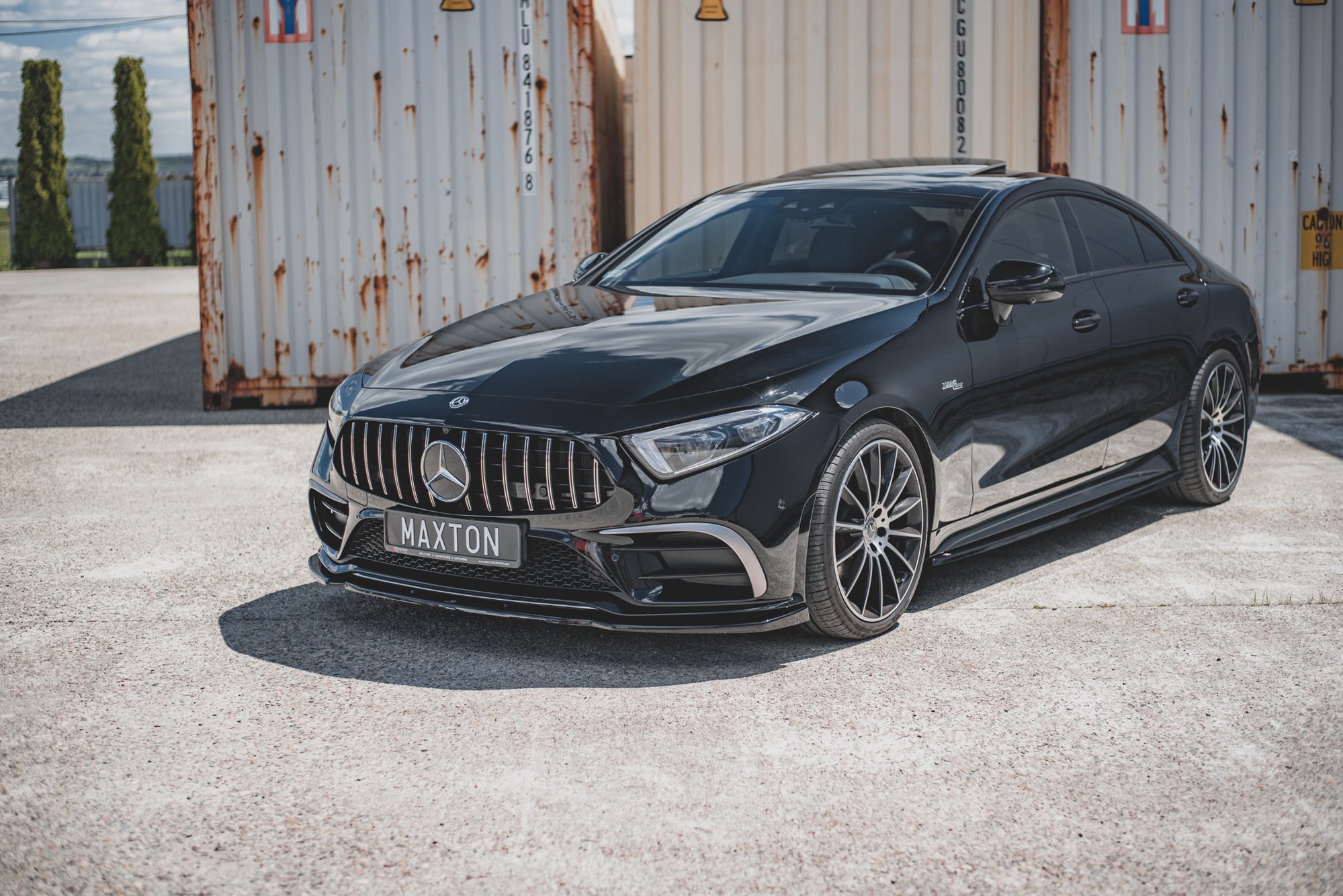 Front Ansatz V.2 für Mercedes-AMG CLS 53 C257 schwarz Hochglanz