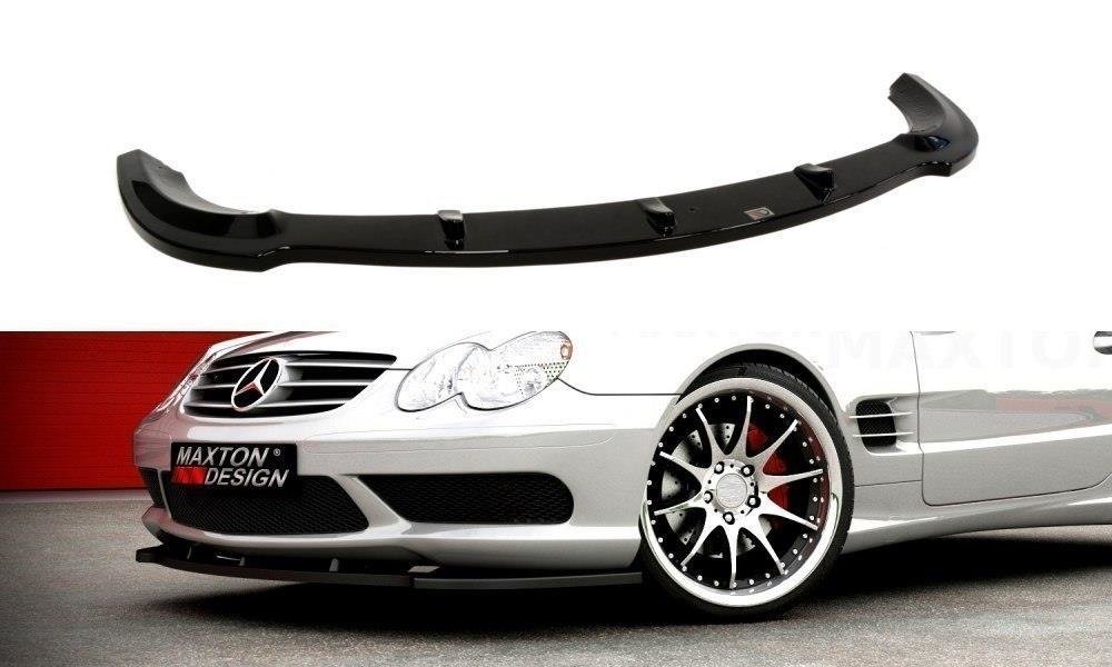 Street+ Spoilerlippe Front Ansatz passend für Mercedes SL R230 AMG schwarz Hochglanz