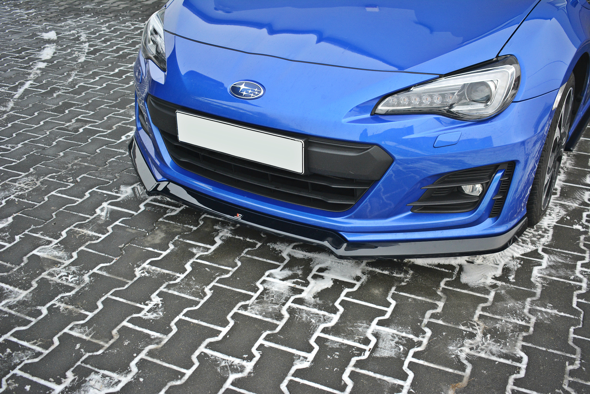 Front Ansatz V.3 für Subaru BRZ Mk1 Facelift schwarz Hochglanz