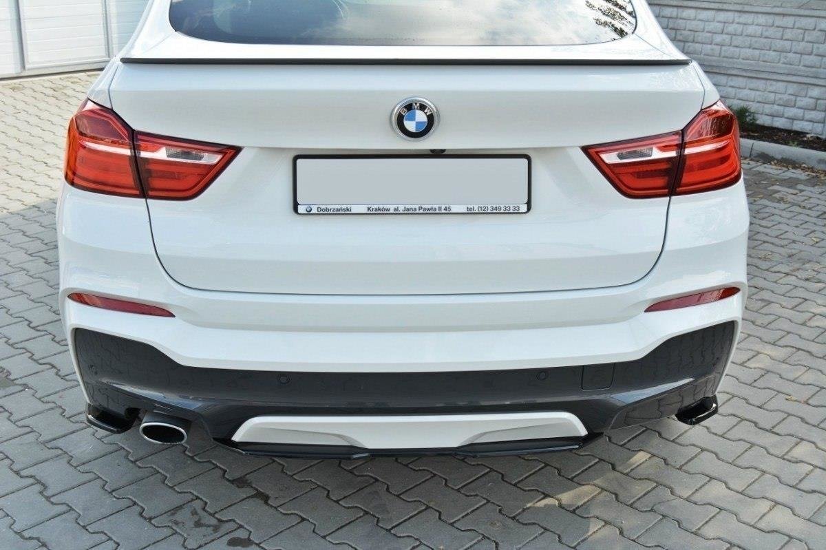 Mittlerer Diffusor Heck Ansatz für BMW X4 M Paket Carbon Look