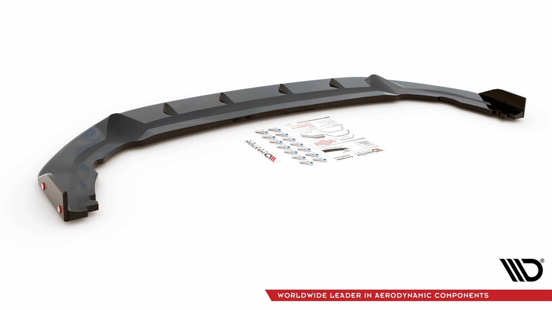 Street+ Spoilerlippe Front Ansatz V.1 + Flaps passend für VW Golf GTI Clubsport Mk8