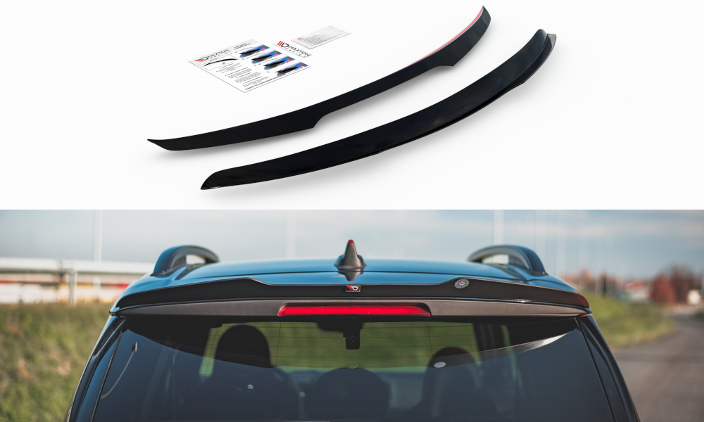Heck Spoiler Aufsatz Abrisskante passend für Mini Countryman Mk2 F60 JCW schwarz Hochglanz