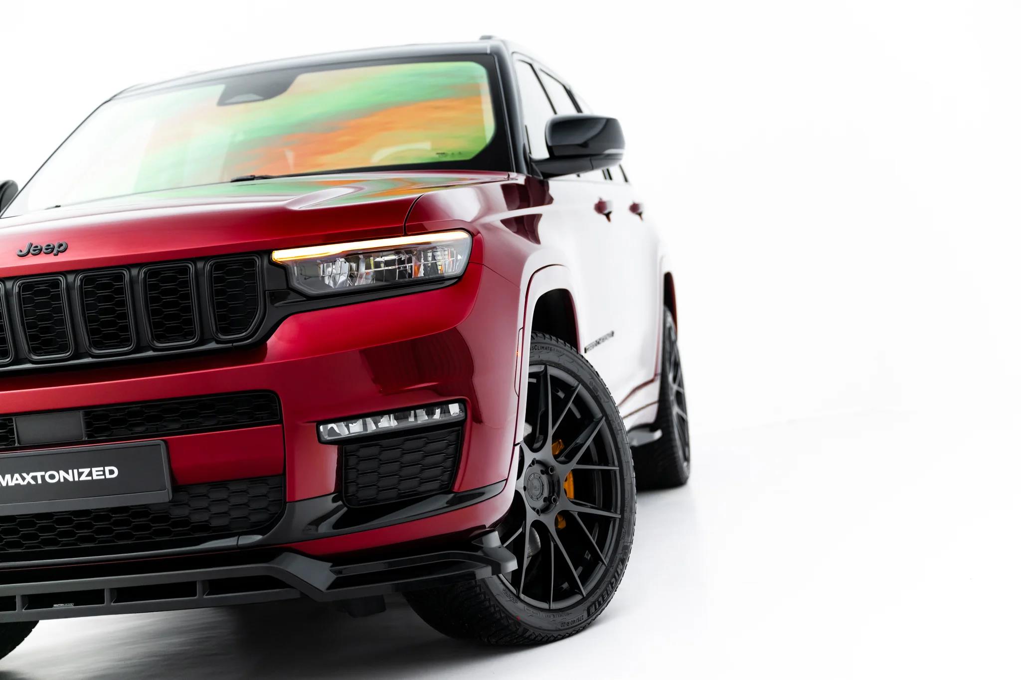 Frontlippe passend für Jeep Grand Cherokee L Mk5 schwarz Hochglanz