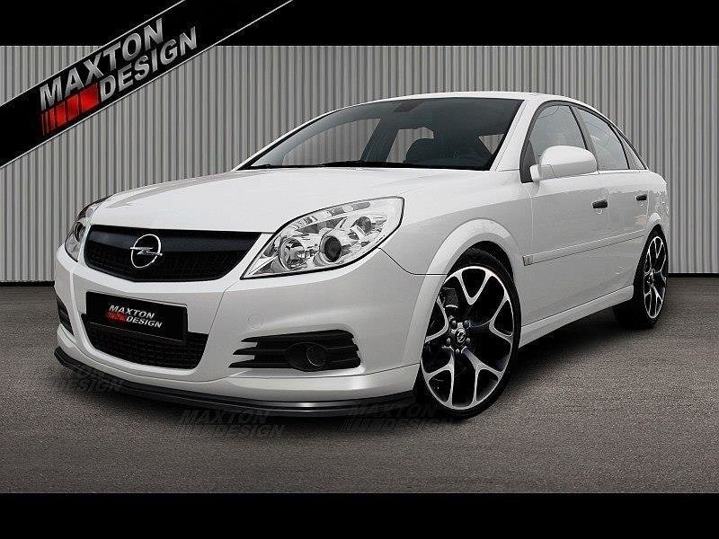 Street+ Spoilerlippe Front Ansatz passend für Opel Vectra C for OPC Line nach FL schwarz Hochglanz