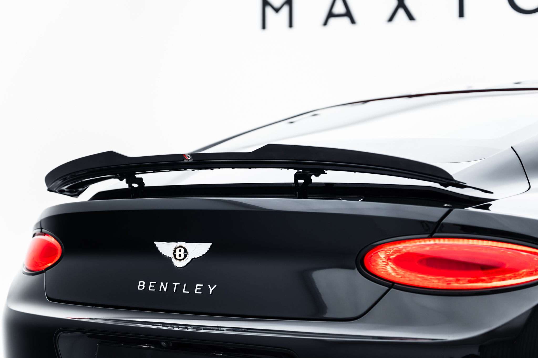 Heckspoiler Lippe passend für Bentley Continental GT Coupe Mk3 schwarz Hochglanz