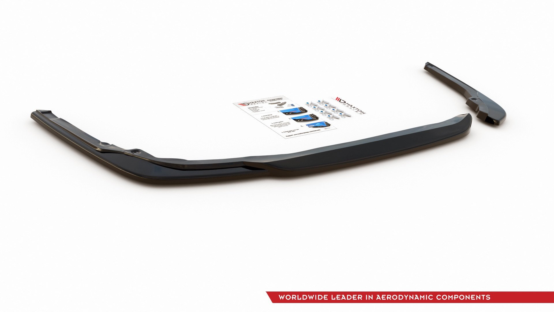 Heck Ansatz Flaps Diffusor für Toyota Corolla XII Touring Sports schwarz Hochglanz