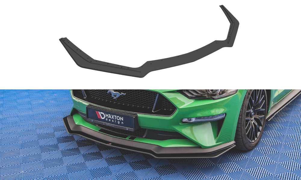 Street Pro Spoilerlippe Front Ansatz V.1 passend für Ford Mustang GT MK6 FL rot