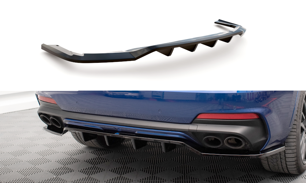 Diffusor Heckansatz passend für Maserati Levante GTS Mk1 schwarz Hochglanz