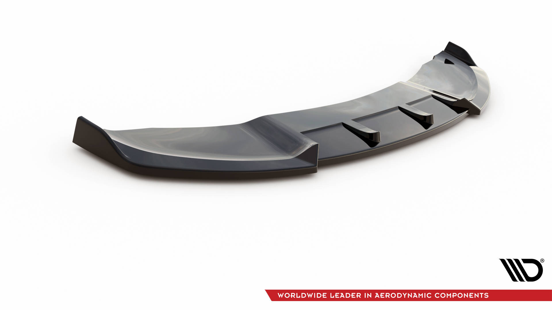 Street+ Spoilerlippe Front Ansatz V.3 passend für Mini Cooper John Cooper Works R56 schwarz Hochglanz